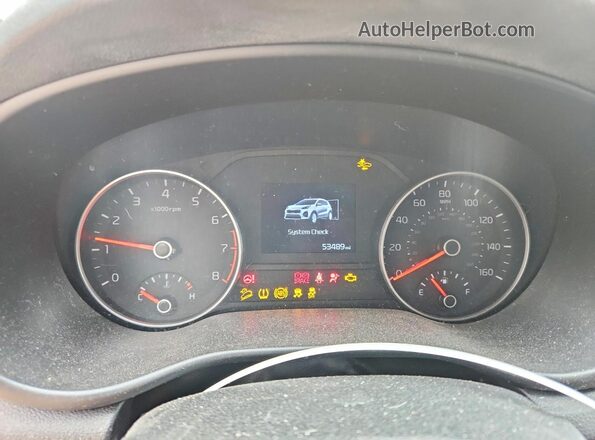 KNDPMCAC2L7812571 2020 KIA SPORTAGE White ხელსაწყოთა პანელის ხედი