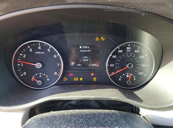 KNDPMCAC2M7881696 2021 KIA SPORTAGE Blue ხელსაწყოთა პანელის ხედი