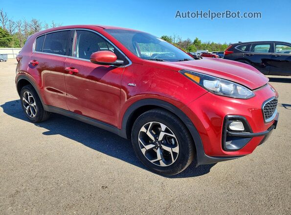 KNDPMCAC2N7979323 2022 KIA SPORTAGE Red Przód prawy