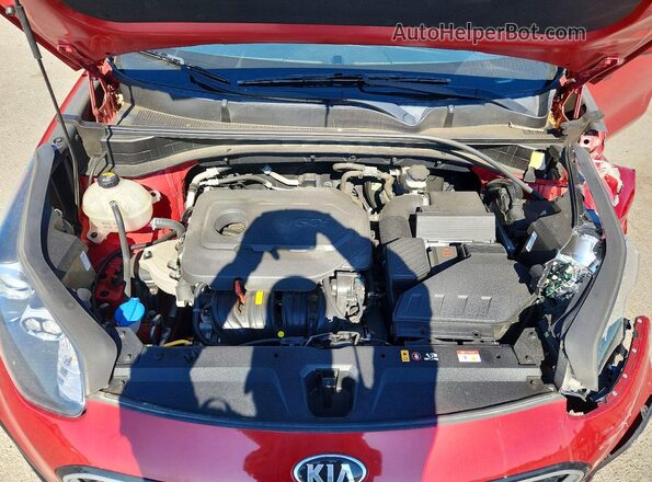 KNDPMCAC2N7979323 2022 KIA SPORTAGE Red Widok komory silnika