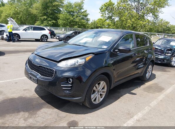KNDPMCAC3K7495298 2019 KIA SPORTAGE Черный Передняя левая четверть