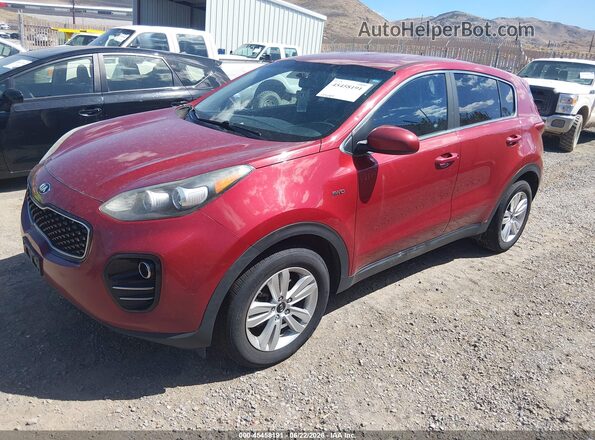 KNDPMCAC4H7079124 2017 KIA SPORTAGE Red Vista tres cuartos delantera izquierda