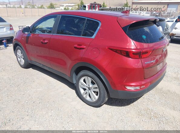 KNDPMCAC4H7079124 2017 KIA SPORTAGE Red Trasero izquierdo