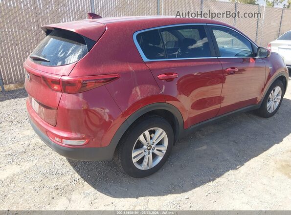KNDPMCAC4H7079124 2017 KIA SPORTAGE Red Trasero derecho