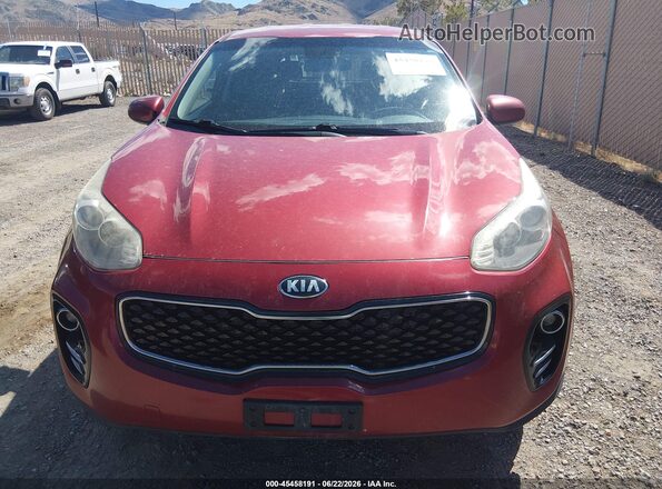 KNDPMCAC4H7079124 2017 KIA SPORTAGE Red Vista frontal