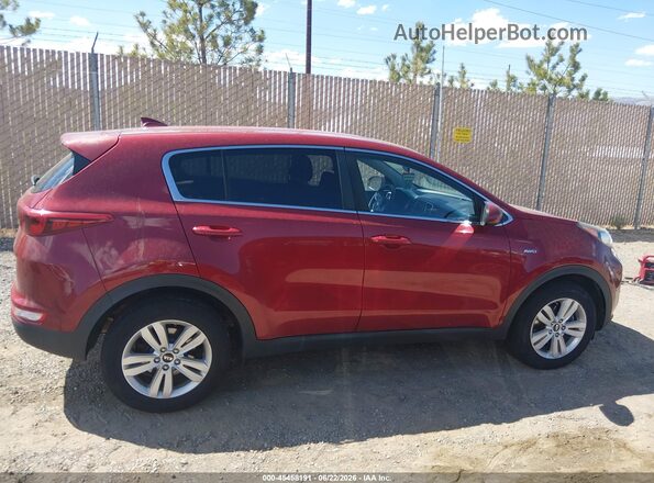 KNDPMCAC4H7079124 2017 KIA SPORTAGE Red Vista interior trasera