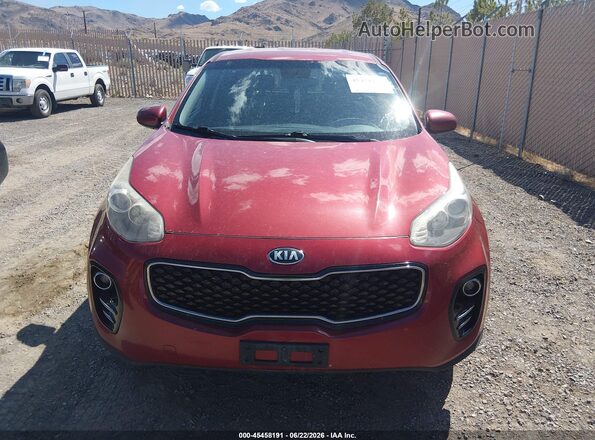 KNDPMCAC4H7079124 2017 KIA SPORTAGE Red Vista del cuadro de instrumentos