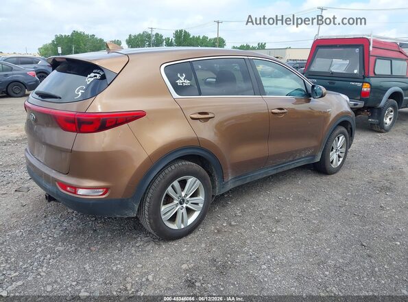 KNDPMCAC4H7230284 2017 KIA SPORTAGE Brown 