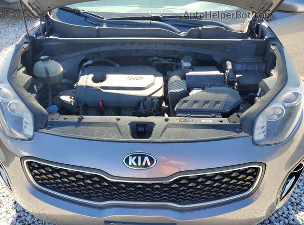KNDPMCAC4J7303479 2018 KIA SPORTAGE Silver Vista del compartimento del motor