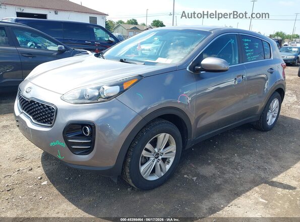 KNDPMCAC4J7447744 2018 KIA SPORTAGE Gray Передня ліва чверть