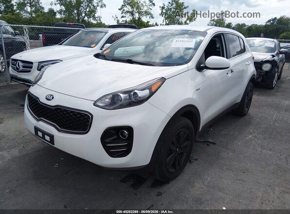 KNDPMCAC4K7565794 2019 KIA SPORTAGE White Vista tres cuartos delantera izquierda
