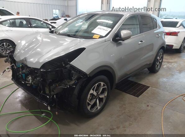 KNDPMCAC4L7803967 2020 KIA SPORTAGE Gray Առջևի ձախ երեք քառորդ տեսարան