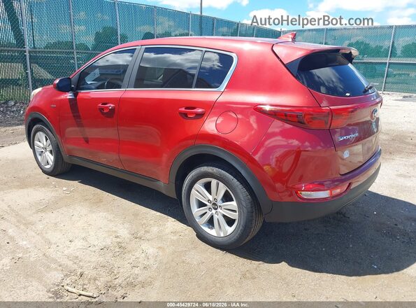 KNDPMCAC5H7067404 2017 KIA SPORTAGE Красный Задняя левая четверть