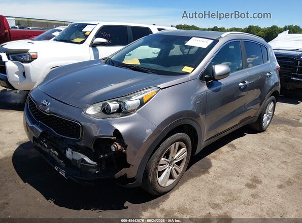 KNDPMCAC5H7235977 2017 KIA SPORTAGE Silver Առջևի ձախ երեք քառորդ տեսարան