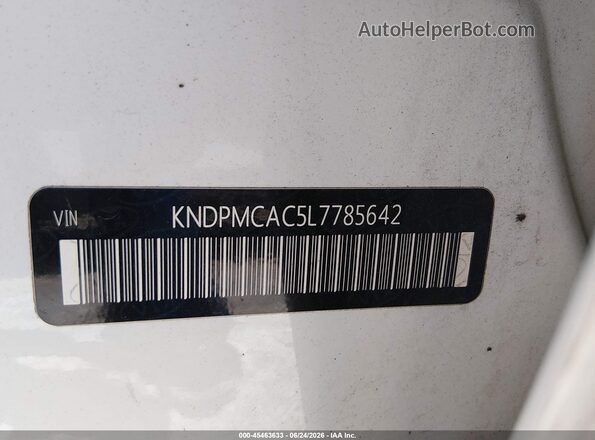 KNDPMCAC5L7785642 2020 KIA SPORTAGE White Engine compartment view