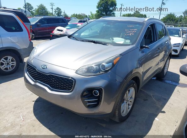KNDPMCAC6J7419525 2018 KIA SPORTAGE Gray Առջևի ձախ երեք քառորդ տեսարան