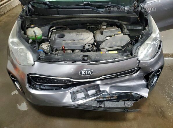 KNDPMCAC7H7053682 2017 KIA SPORTAGE Silver უკანა სალონის ხედი