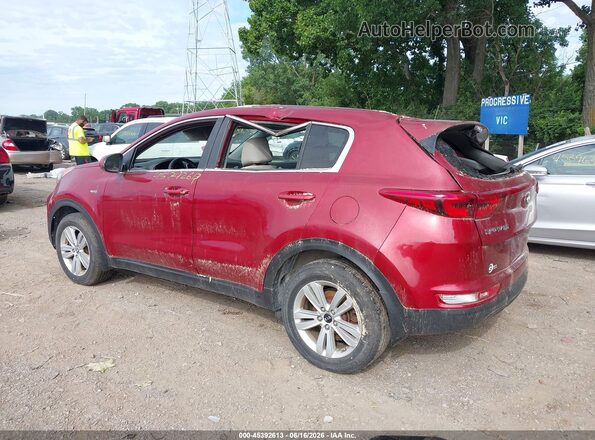 KNDPMCAC7H7246558 2017 KIA SPORTAGE Red Trasero izquierdo