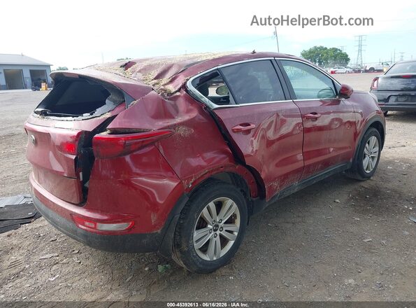 KNDPMCAC7H7246558 2017 KIA SPORTAGE Red Trasero derecho