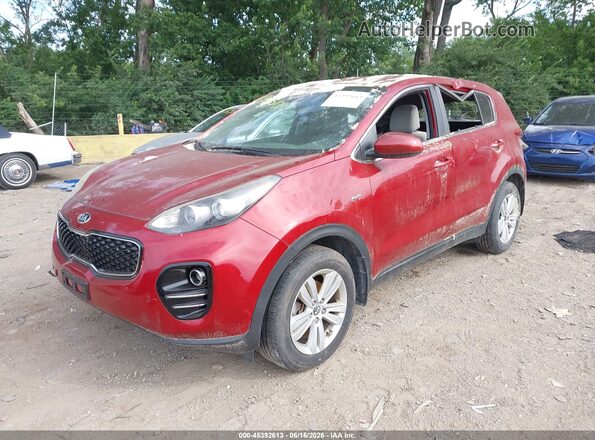 KNDPMCAC7H7246558 2017 KIA SPORTAGE Red Vista tres cuartos delantera izquierda