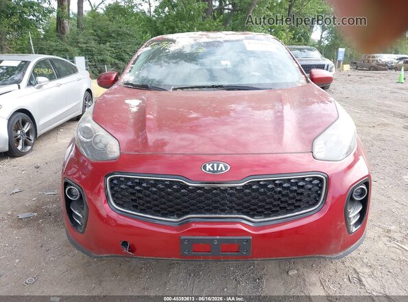 KNDPMCAC7H7246558 2017 KIA SPORTAGE Red Vista del cuadro de instrumentos