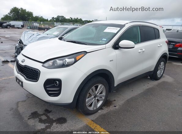 KNDPMCAC7K7605477 2019 KIA SPORTAGE White Vista tres cuartos delantera izquierda