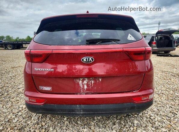 KNDPMCAC8H7281044 2017 KIA SPORTAGE Red Հետևի տեսք