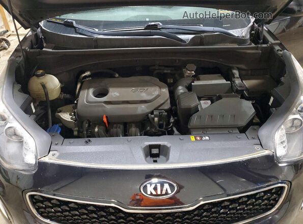 KNDPMCAC8J7344195 2018 KIA SPORTAGE Black ძრავის განყოფილების ხედი