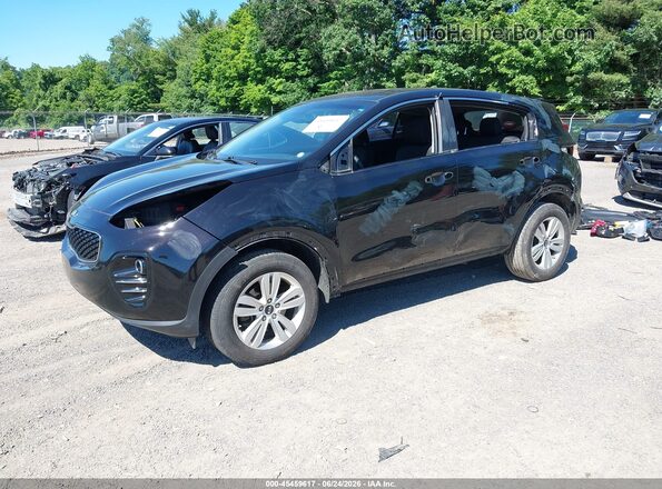 KNDPMCAC8K7574711 2019 KIA SPORTAGE Black Առջևի ձախ երեք քառորդ տեսարան