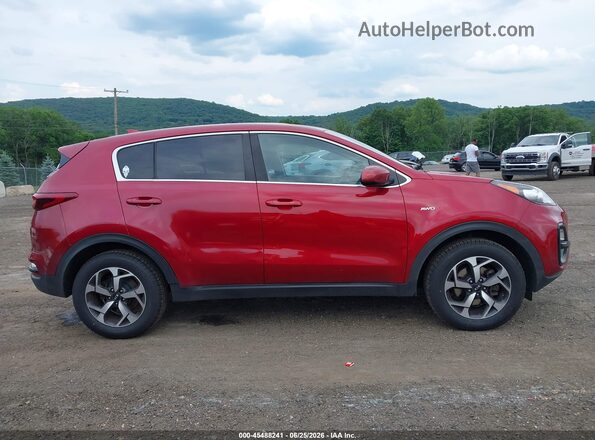 KNDPMCAC8L7749766 2020 KIA SPORTAGE Red Widok wnętrza z tyłu