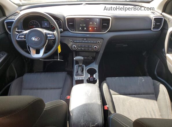 KNDPMCAC8M7914006 2021 KIA SPORTAGE Black Առջևի վահանակի տեսք