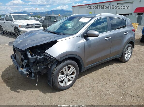 KNDPMCAC9H7054980 2017 KIA SPORTAGE Silver Առջևի ձախ երեք քառորդ տեսարան