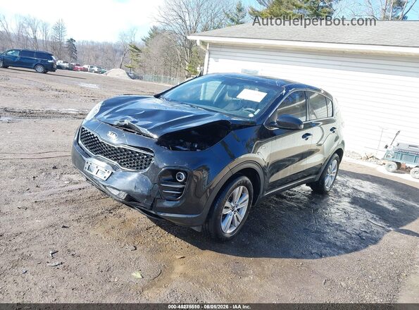 KNDPMCAC9H7194916 2017 KIA SPORTAGE Black Vista tres cuartos delantera izquierda