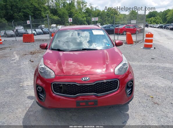 KNDPMCAC9H7239563 2017 KIA SPORTAGE Burgundy Սարքավորումների վահանակի տեսք