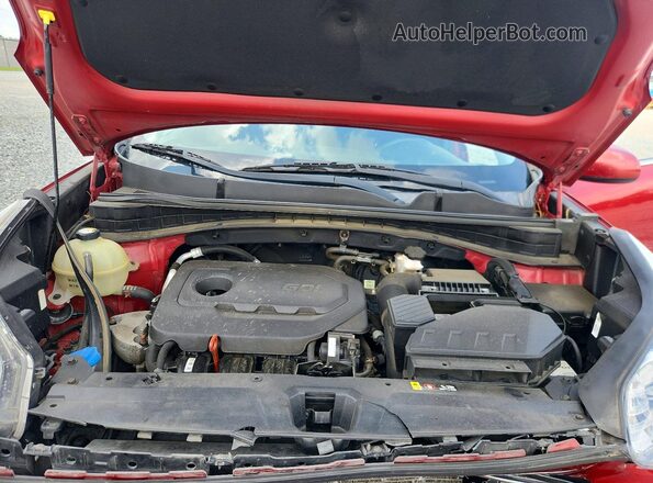 KNDPMCAC9J7400712 2018 KIA SPORTAGE Red Vista del compartimento del motor