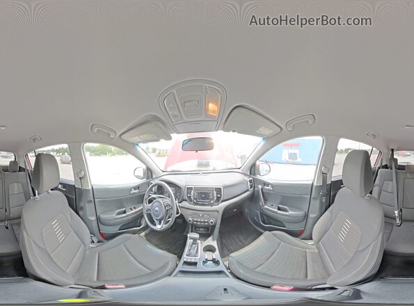 KNDPMCAC9J7400712 2018 KIA SPORTAGE Red Vista interior de 360 grados