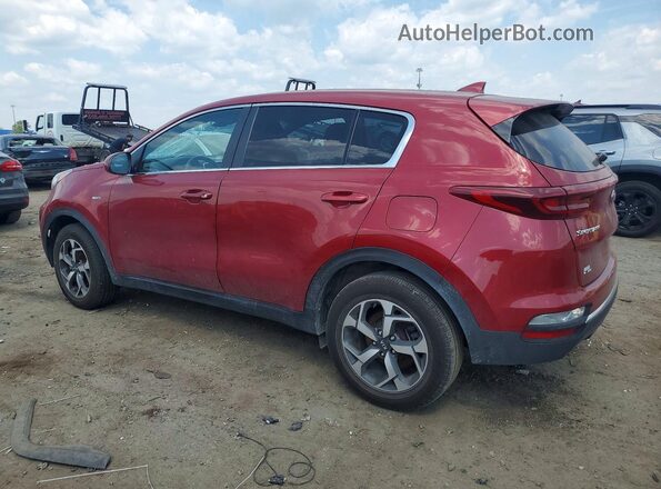 KNDPMCAC9M7864278 2021 KIA SPORTAGE Red უკანა მარცხენა
