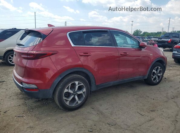KNDPMCAC9M7864278 2021 KIA SPORTAGE Red უკანა მარჯვენა