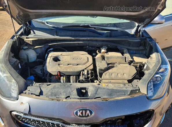 KNDPMCACXH7155431 2017 KIA SPORTAGE Gray უკანა სალონის ხედი