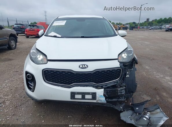 KNDPMCACXJ7426686 2018 KIA SPORTAGE White ხელსაწყოთა პანელის ხედი