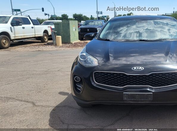 KNDPMCACXJ7436778 2018 KIA SPORTAGE Black Դիմացի տեսք