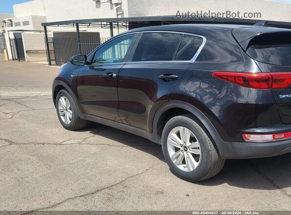 KNDPMCACXJ7436778 2018 KIA SPORTAGE Black Հետևի ձախ