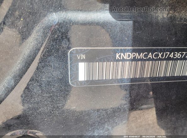 KNDPMCACXJ7436778 2018 KIA SPORTAGE Black Շարժիչի բաժամունքի տեսք