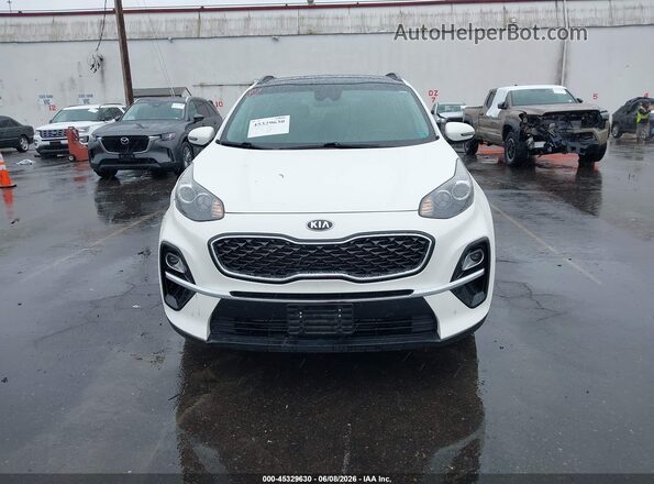 KNDPN3AC0M7936515 2021 KIA SPORTAGE White Instrument cluster view