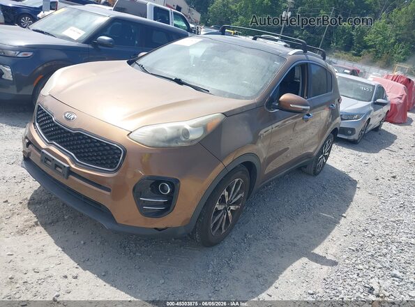 KNDPN3AC2H7094850 2017 KIA SPORTAGE Orange Vista tres cuartos delantera izquierda
