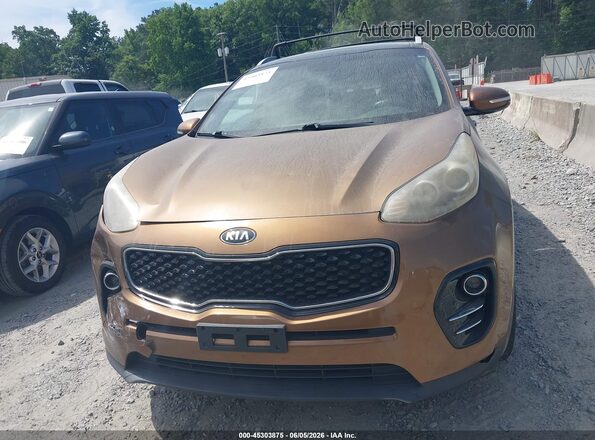 KNDPN3AC2H7094850 2017 KIA SPORTAGE Orange Vista del cuadro de instrumentos