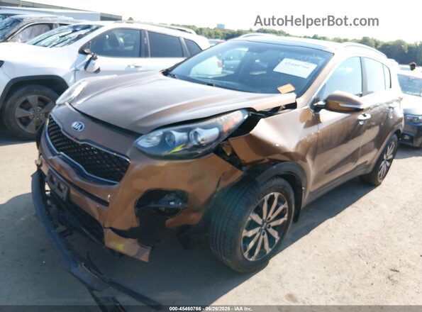 KNDPN3AC3H7073182 2017 KIA SPORTAGE Brown Առջևի ձախ երեք քառորդ տեսարան