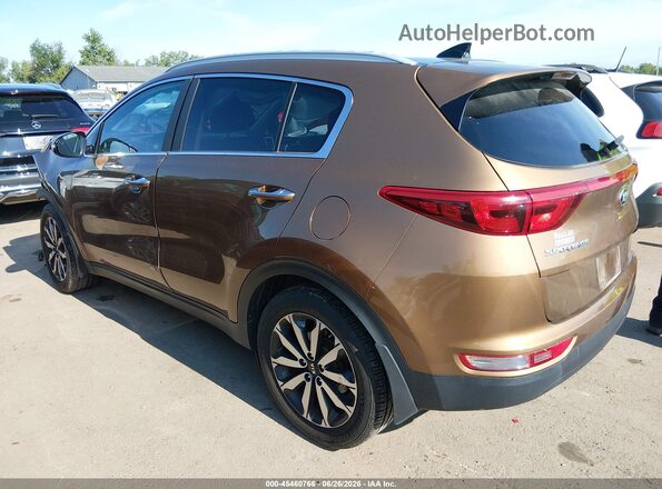 KNDPN3AC3H7073182 2017 KIA SPORTAGE Brown Հետևի ձախ