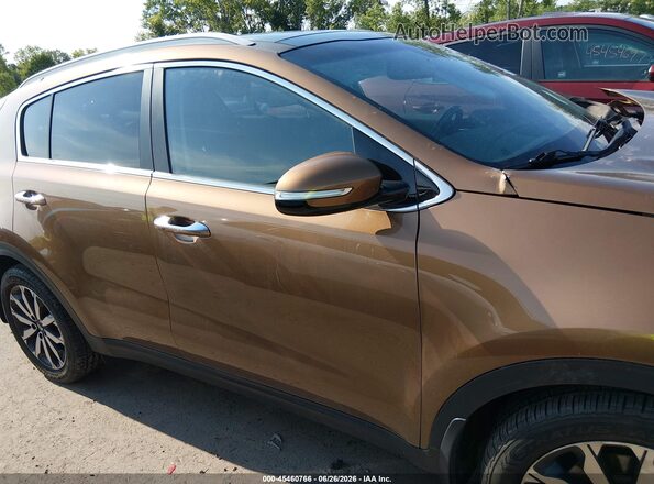 KNDPN3AC3H7073182 2017 KIA SPORTAGE Brown Սարքավորումների վահանակի տեսք