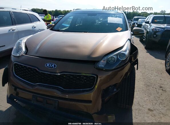 KNDPN3AC3H7073182 2017 KIA SPORTAGE Brown Առջևի վահանակի տեսք